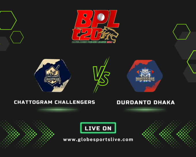 Chattogram Challengers vs Durdanto Dhaka Live Streaming